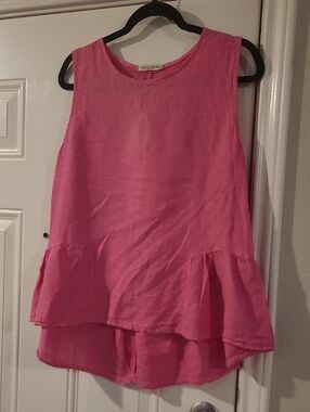 Francesca Bettini Linen Sleeveless Top